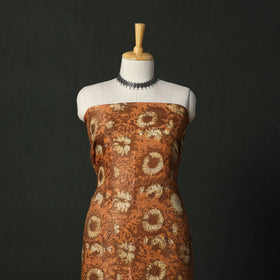 Modal silk hand block bagru print 2pc unstitched dress