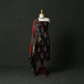 Modal silk hand block bagru print 2pc unstitched dress