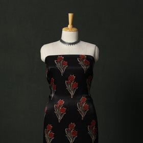 Modal silk hand block bagru print 2pc unstitched dress