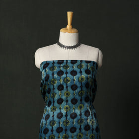 Modal silk hand block bagru print 2pc unstitched dress