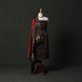 Modal silk hand block bagru print 2pc unstitched dress