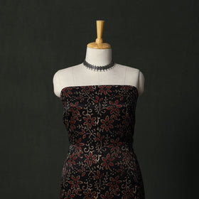 Modal silk hand block bagru print 2pc unstitched dress