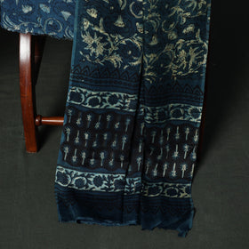 Modal silk hand block bagru print 3pc unstitched dress