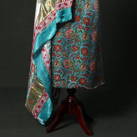 Modal silk hand block sanganeri print 2pc unstitched dress