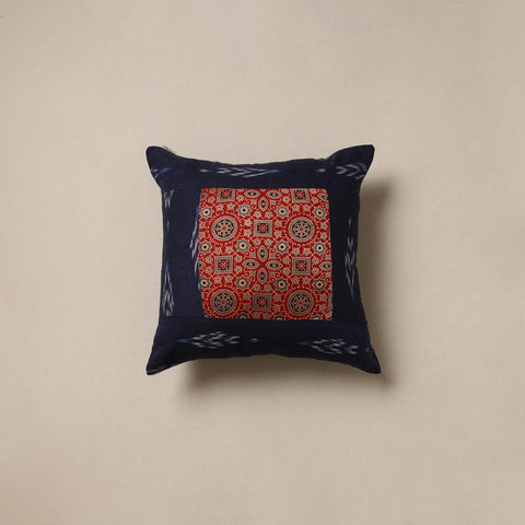 Modal silk patch pochampally ikat cushion cover 11