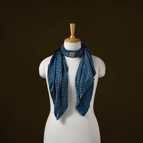 Modal silk pendant necklace scarf 44 - handcrafted