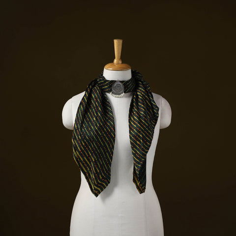 Modal silk pendant necklace scarf 55 - handcrafted