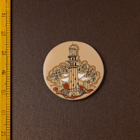  Monument - Handpainted Terracotta Fridge Magnet 