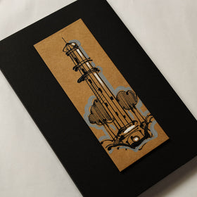 Monuments - Handpainted Handmade Paper Notebook