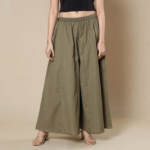 Plain Flared Palazzo