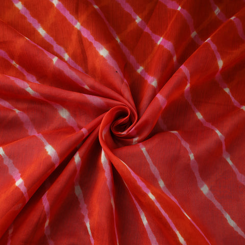 Mothra leheriya tie-dye chanderi silk fabric 15