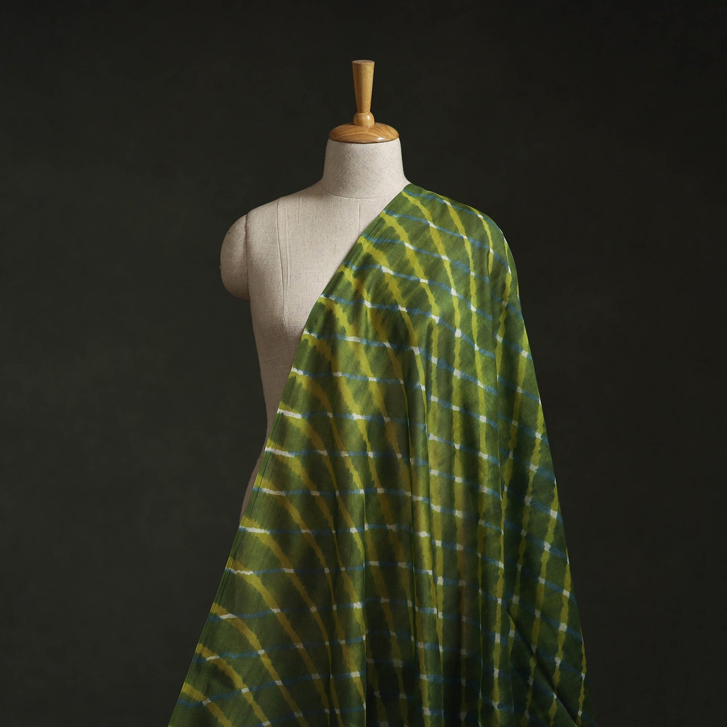 Mothra leheriya tie-dye chanderi silk fabric 16