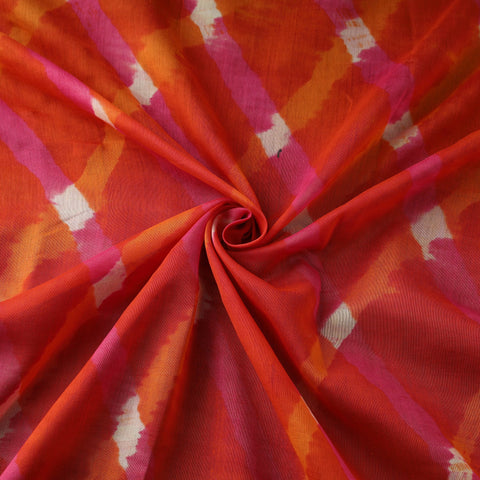Mothra leheriya tie-dye chanderi silk fabric 18
