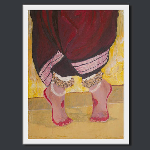  Handpainted Art Work On Canvas by Meenakshi Ratnakar 