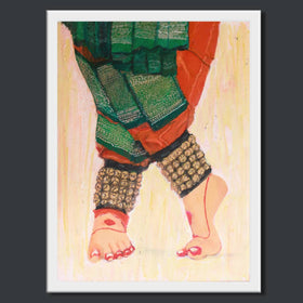  Handpainted Art Work On Canvas by Meenakshi Ratnakar 