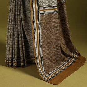 Mul cotton hand bagru saree 05 - handcrafted