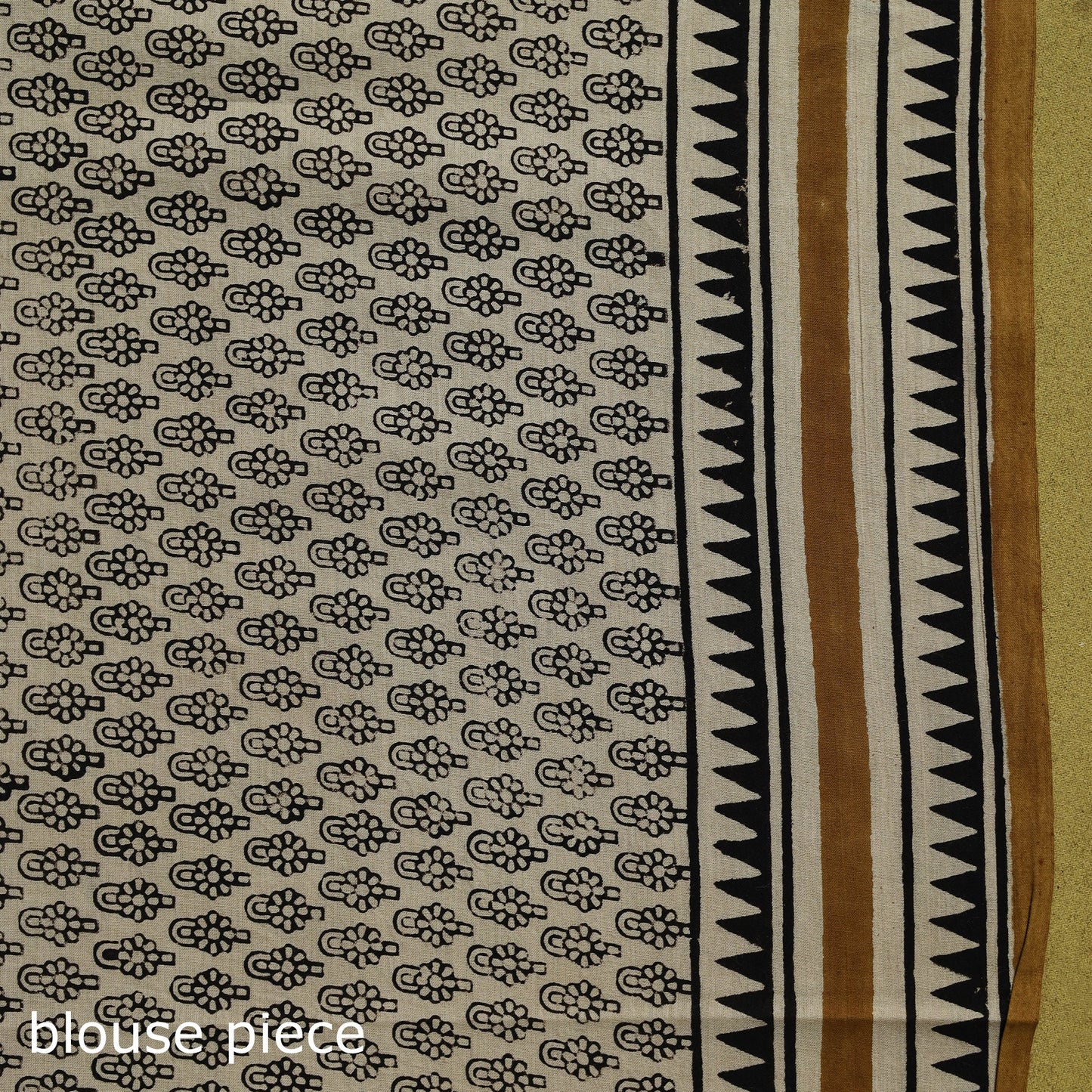 Mul cotton hand bagru saree 05 - handcrafted