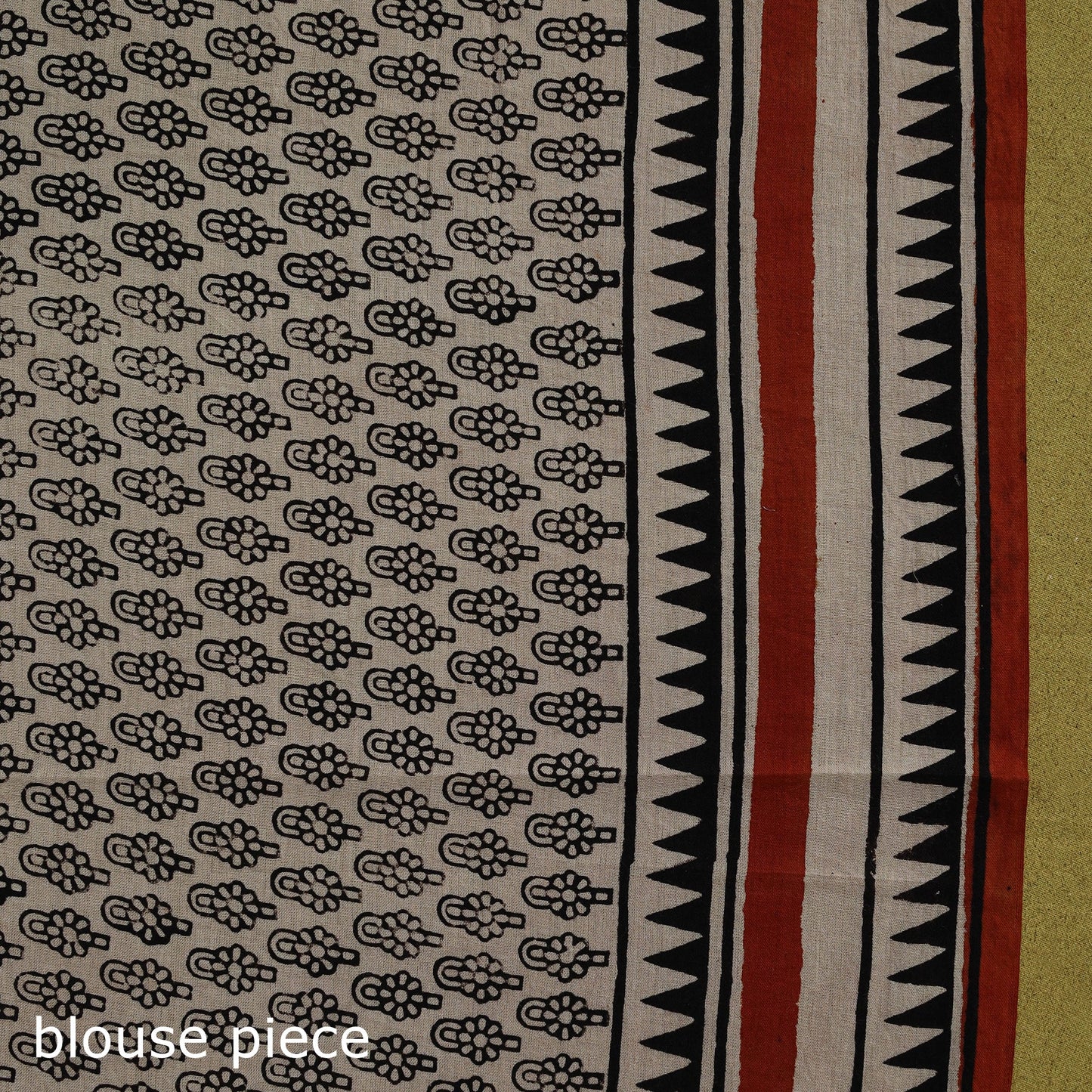 Mul cotton hand bagru saree 06 - handcrafted