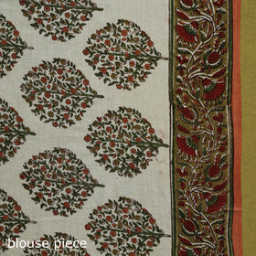 Mul cotton hand sanganeri saree 01 - handcrafted