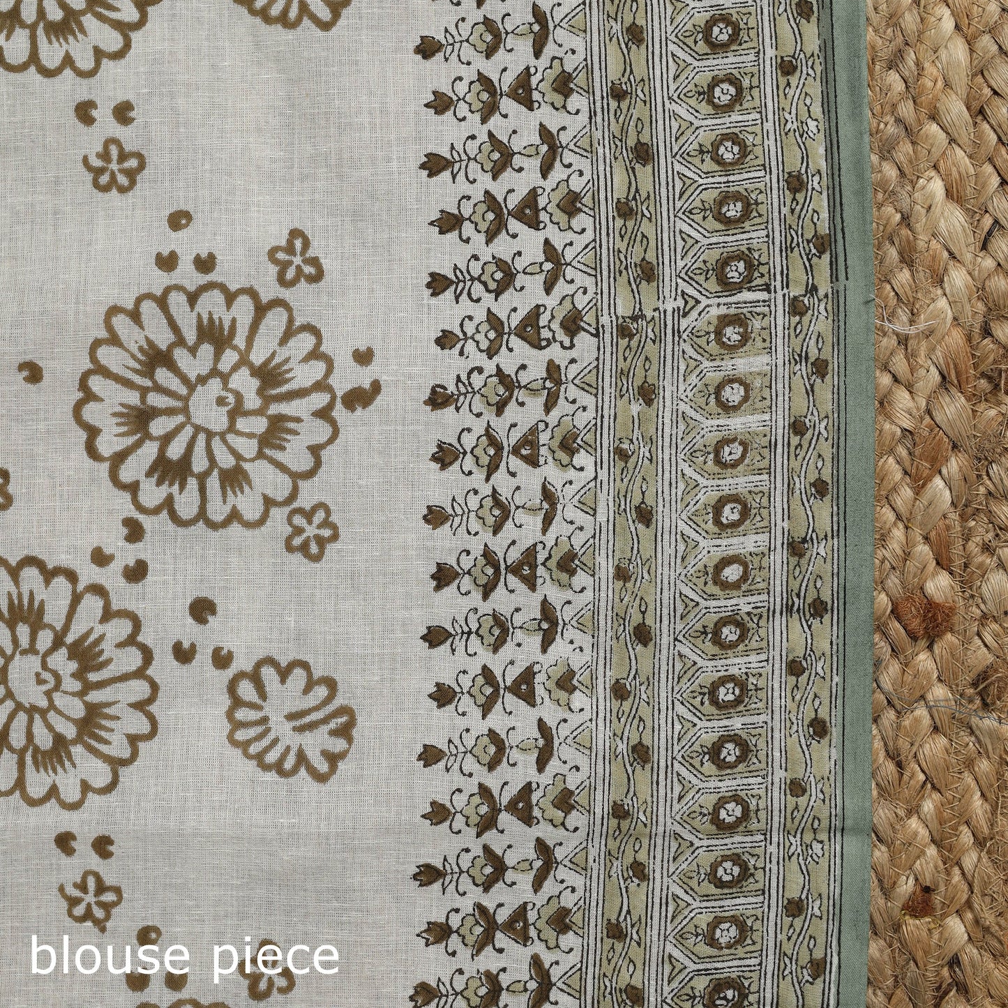 Mul cotton hand sanganeri saree 02 - handcrafted