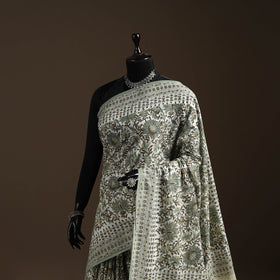 Mul cotton hand sanganeri saree 02 - handcrafted