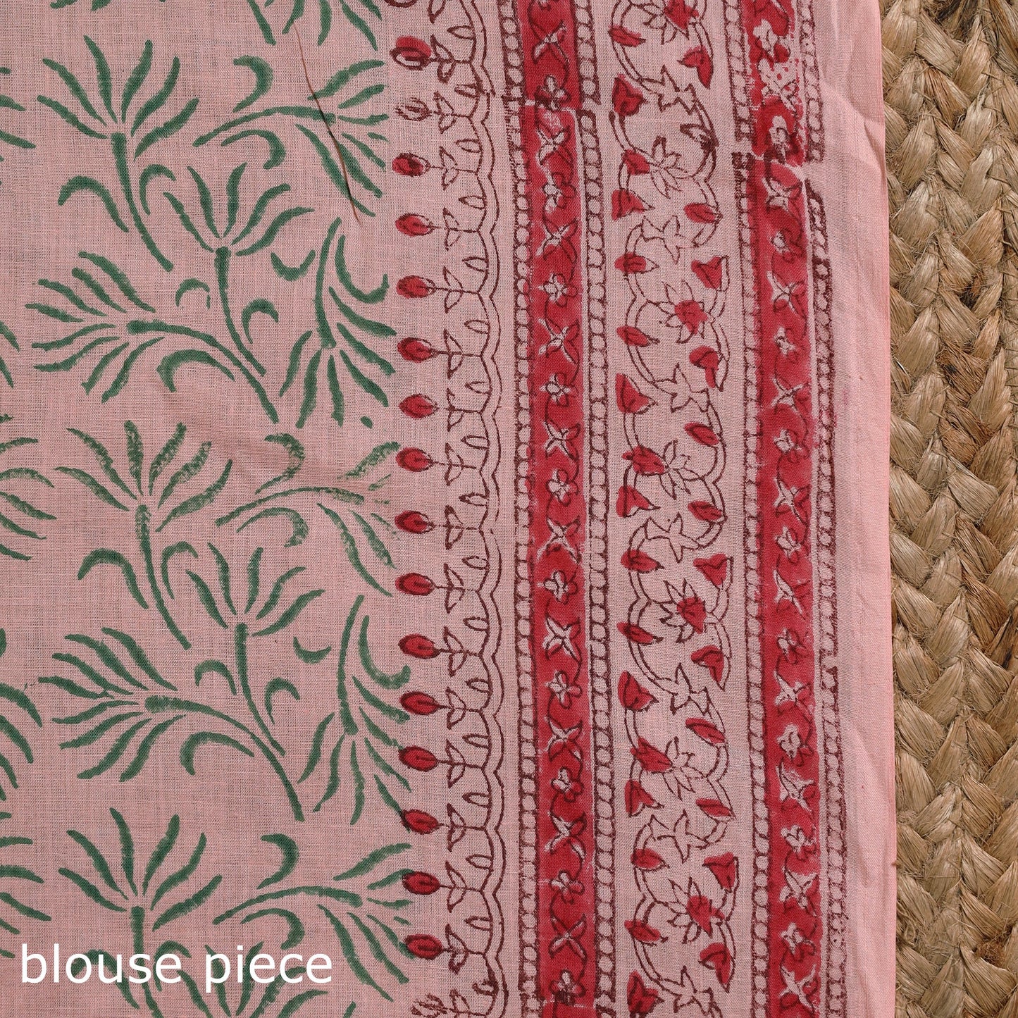 Mul cotton hand sanganeri saree 07 - handcrafted