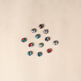  Multicolor Handmade Fabric Button Small at iTokri
