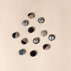  Multicolor Handmade Fabric Button Small at iTokri