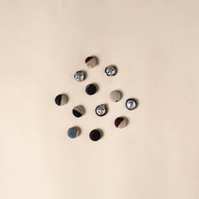  Multicolor Handmade Fabric Button Small at iTokri