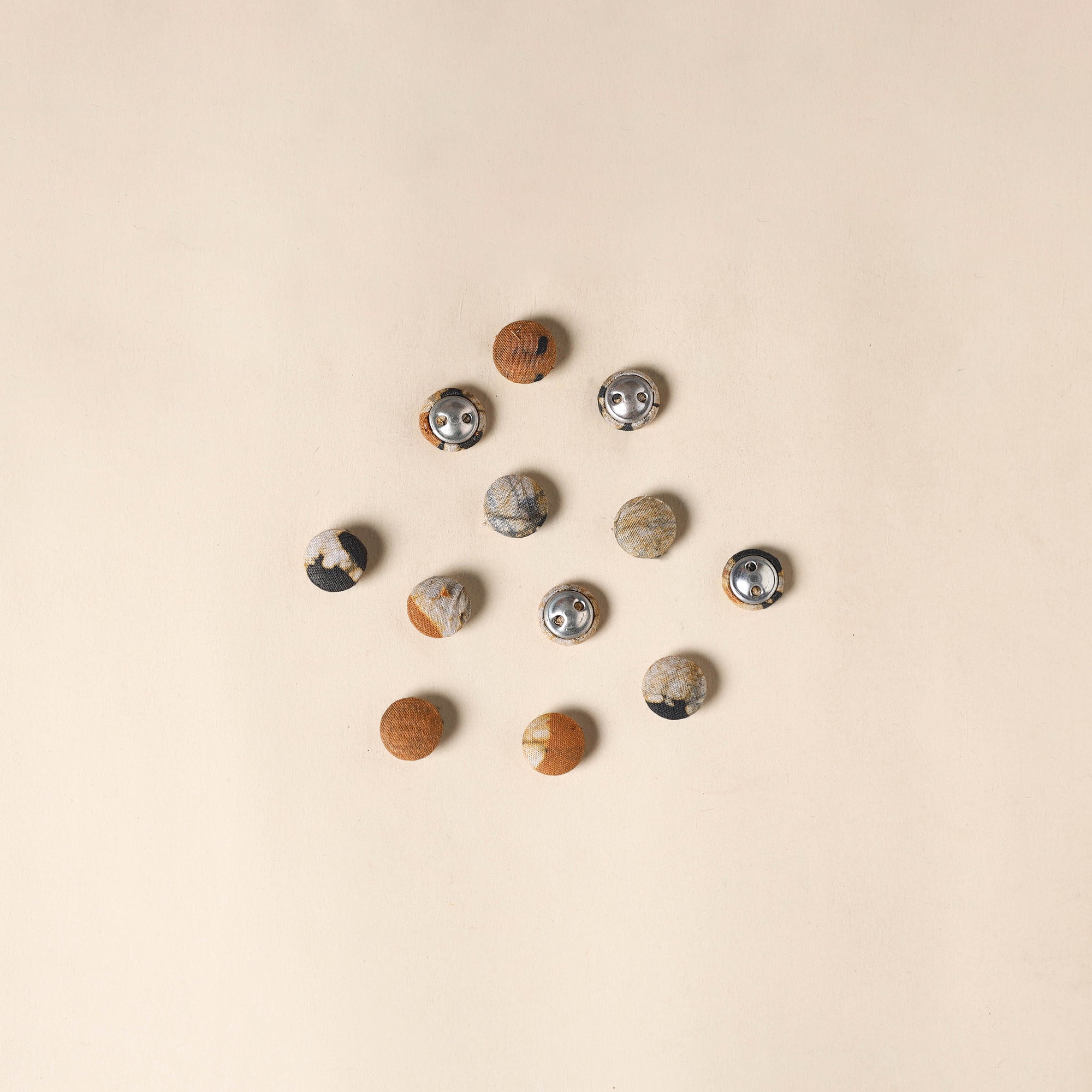  Multicolor Handmade Fabric Button Small at iTokri