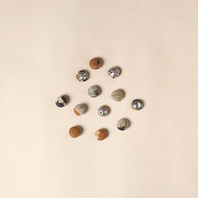  Multicolor Handmade Fabric Button Small at iTokri