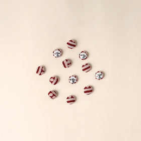  Multicolor Handmade Fabric Button Small at iTokri