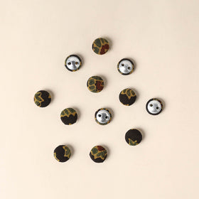  Multicolor Handmade Fabric Button Small at iTokri