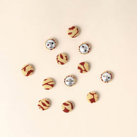  Multicolor Handmade Fabric Button Small at iTokri