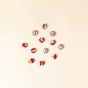  Multicolor Handmade Fabric Button Small at iTokri