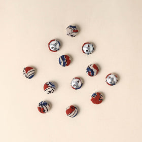  Multicolor Handmade Fabric Button Small at iTokri