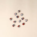  Multicolor Handmade Fabric Button Small at iTokri