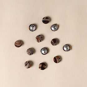  Multicolor Handmade Fabric Button Small at iTokri