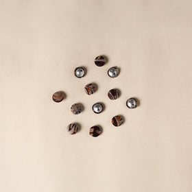  Multicolor Handmade Fabric Button Small at iTokri