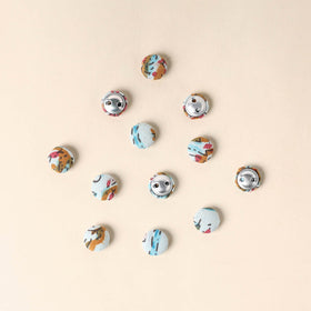  Multicolor Handmade Fabric Button Small at iTokri