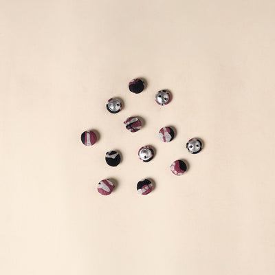  Multicolor Handmade Fabric Button Small at iTokri