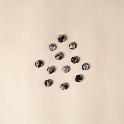  Multicolor Handmade Fabric Button Small at iTokri