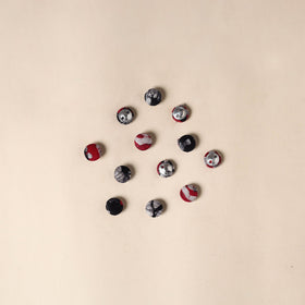  Multicolor Handmade Fabric Button Small at iTokri
