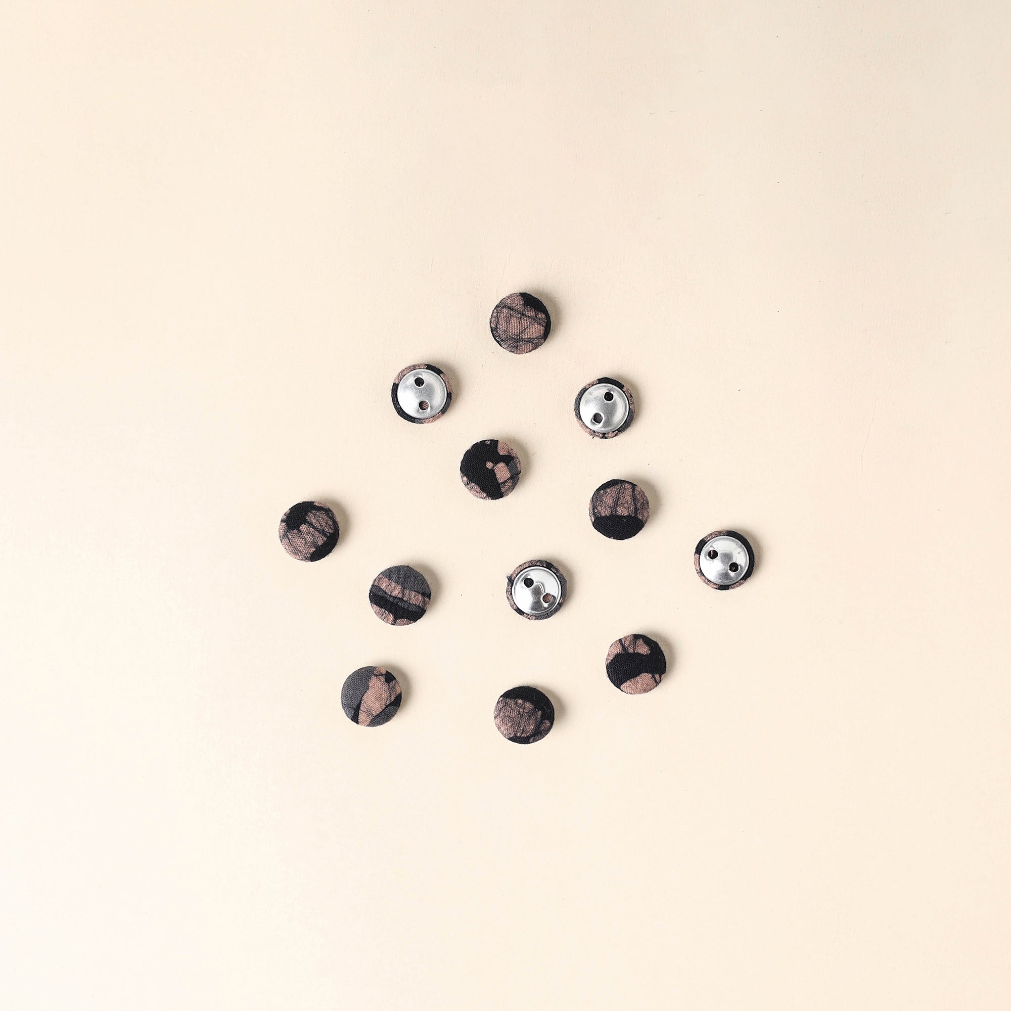  Multicolor Handmade Fabric Button Small at iTokri