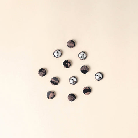  Multicolor Handmade Fabric Button Small at iTokri