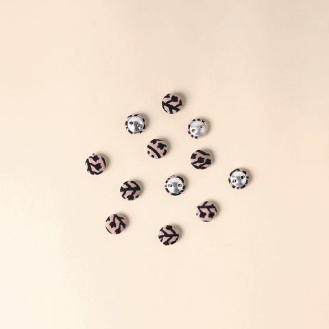  Multicolor Handmade Fabric Button Small at iTokri