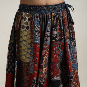 Multicolor - 24 kali patchwork cotton skirt 02 - handcrafted