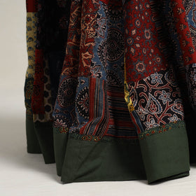Multicolor - 24 kali patchwork cotton skirt 02 - handcrafted