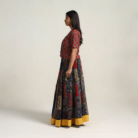 Multicolor - 24 kali patchwork cotton skirt 05 - handcrafted