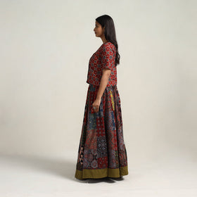 Multicolor - 24 kali patchwork cotton skirt 07 - handcrafted